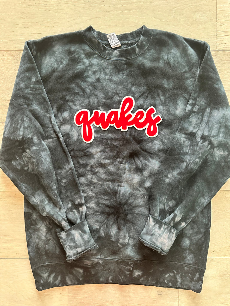 QUAKES - BLACK DYED CREW