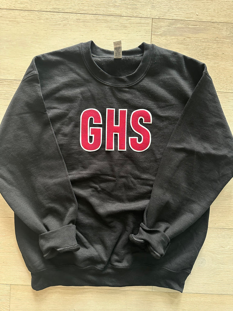 GHS - BLACK GILDAN CREW - YOUTH + ADULT