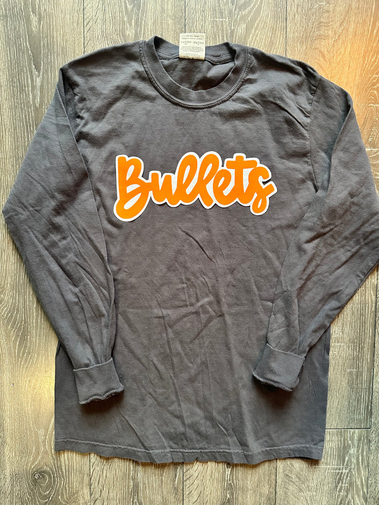 BULLETS  - GREY COMFORT COLORS LONG SLEEVE