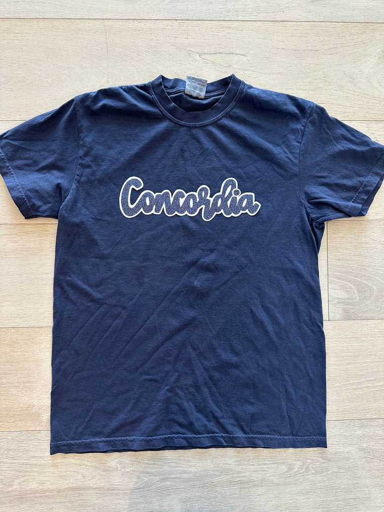 MODERN BLUE SPARKLE CONCORDIA  - NAVY COMFORT COLORS TEE (YOUTH + ADULT)