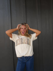 NEUTRAL PATCHWORK NEBRASKA - IVORY TSHIRT
