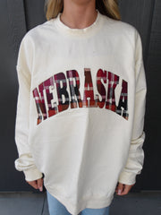 FALL FLANNEL NEBRASKA - IVORY CREW