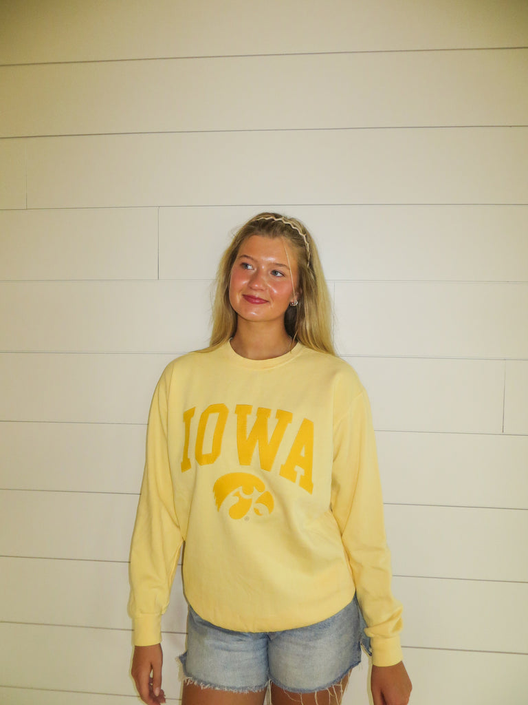 YELLOW MONOCHROMATIC IOWA + TIGERHAWK - YELLOW HAZE CREW