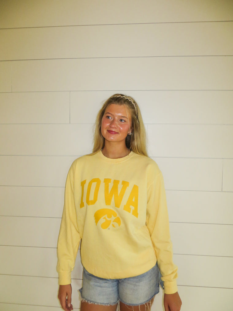 YELLOW MONOCHROMATIC IOWA + TIGERHAWK - YELLOW HAZE CREW
