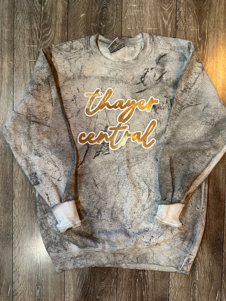 THAYER CENTRAL - GREY DYED COMFORT COLORS CREW