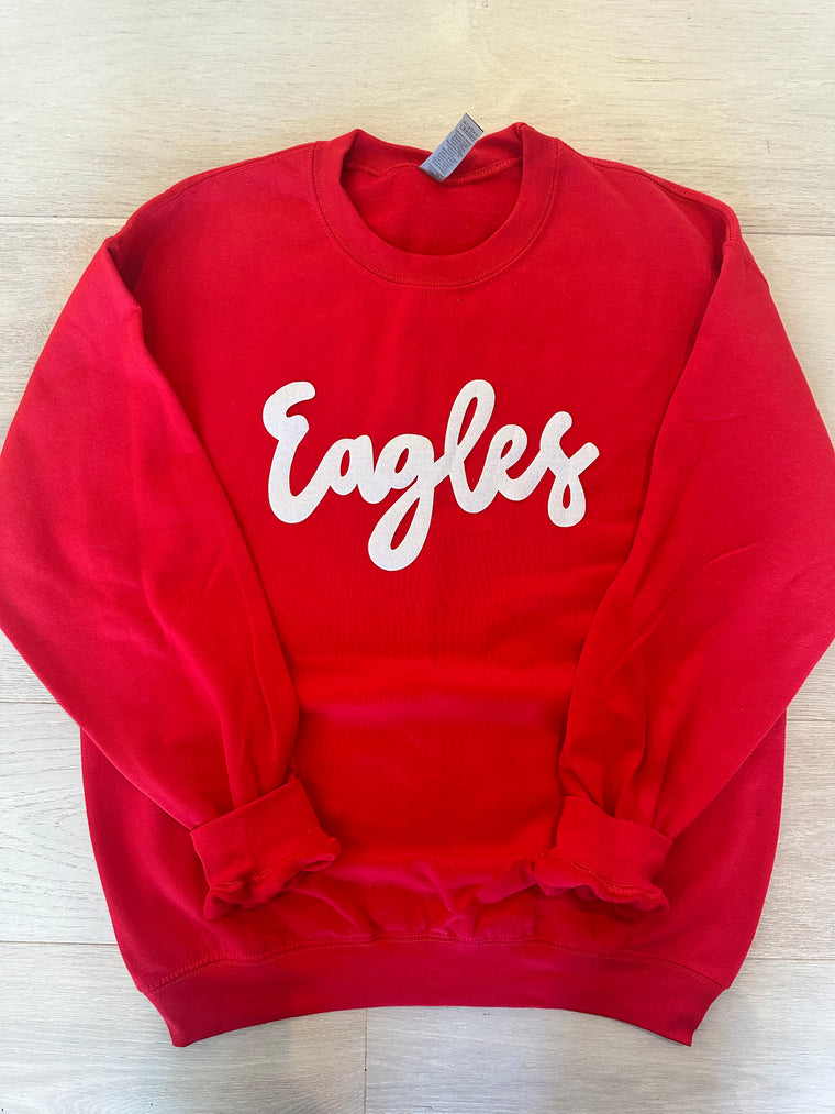 EAGLES - RED GILDAN CREW (YOUTH + ADULT)
