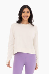 Mono B - Mono B GREEN - Organic Cotton Blend Crew Neck: NATURAL / S:M:L (2:2:2)