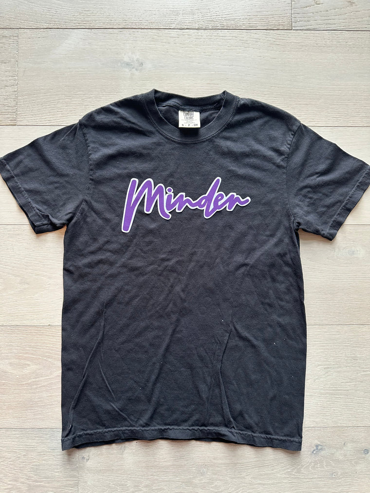 MINDEN - BLACK COMFORT COLORS TEE - YOUTH + ADULT