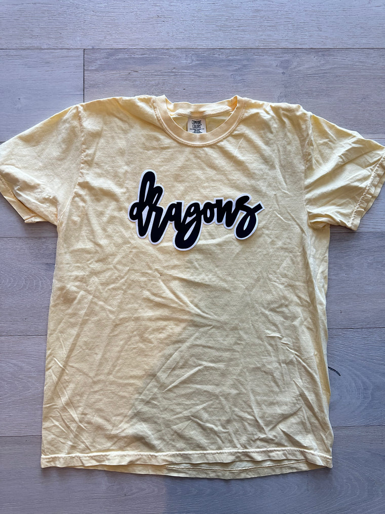 DRAGONS - YELLOW COMFORT COLORS TEE