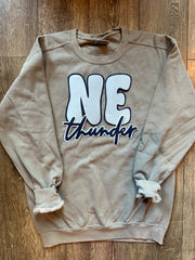 NE THUNDER - GREY COMFORT COLORS CREW