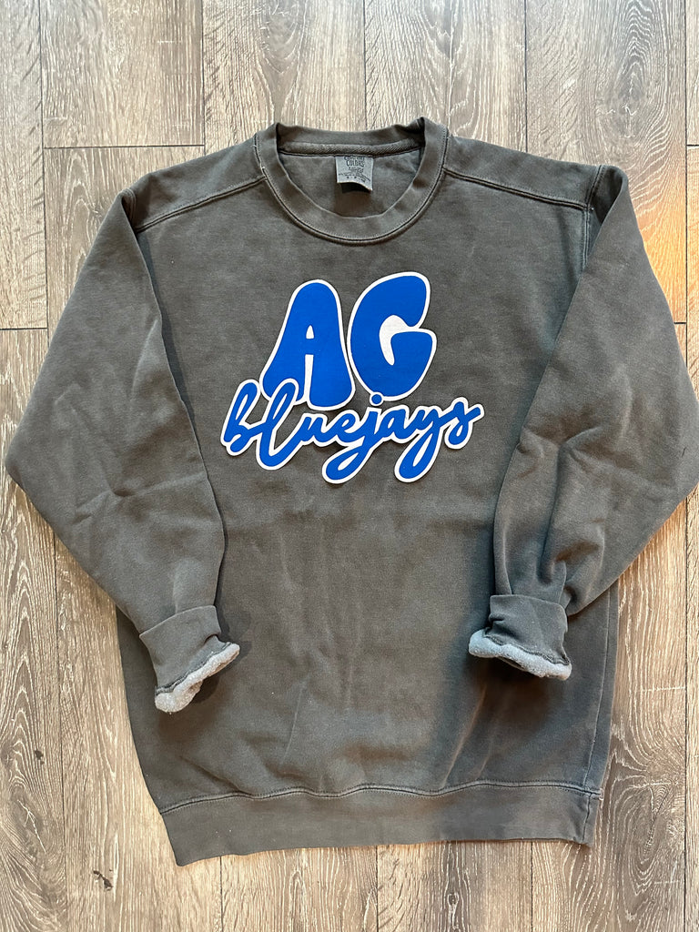 AG BLUEJAYS - GREY COMFORT COLORS CREW