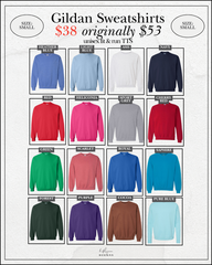 SIZE SMALL | GILDAN CREWNECKS