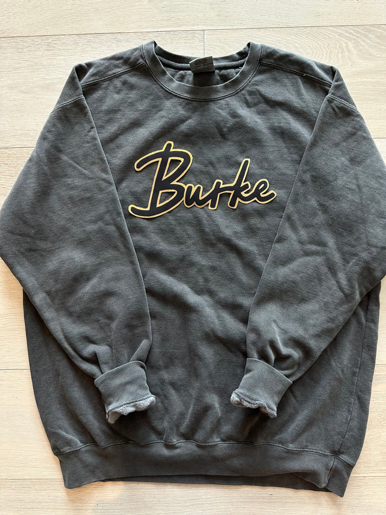 DAINTY BURKE -  DARK GREY COMFORT COLORS CREW