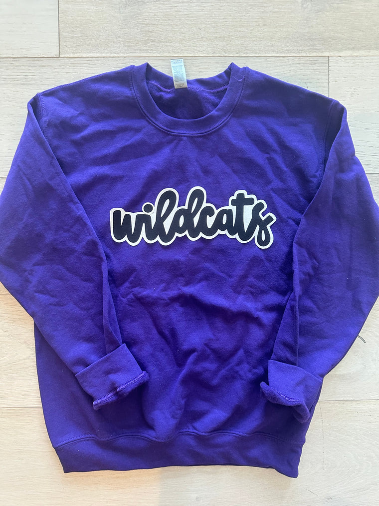 MODERN WILDCATS - PURPLE GILDAN CREW