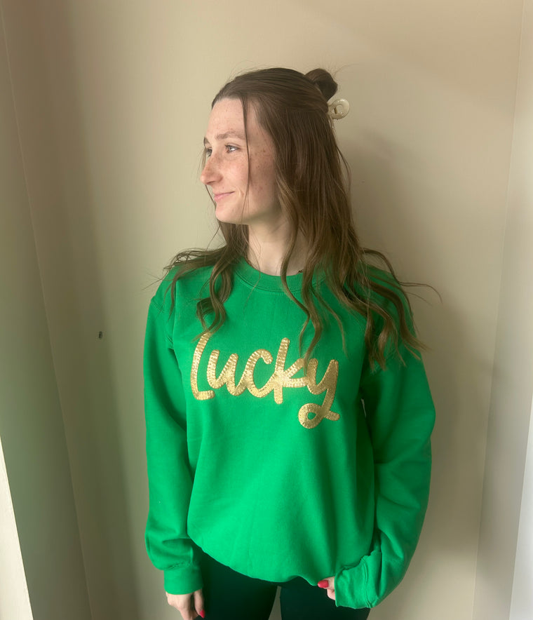 GOLD METALLIC LUCKY - GREEN CREW