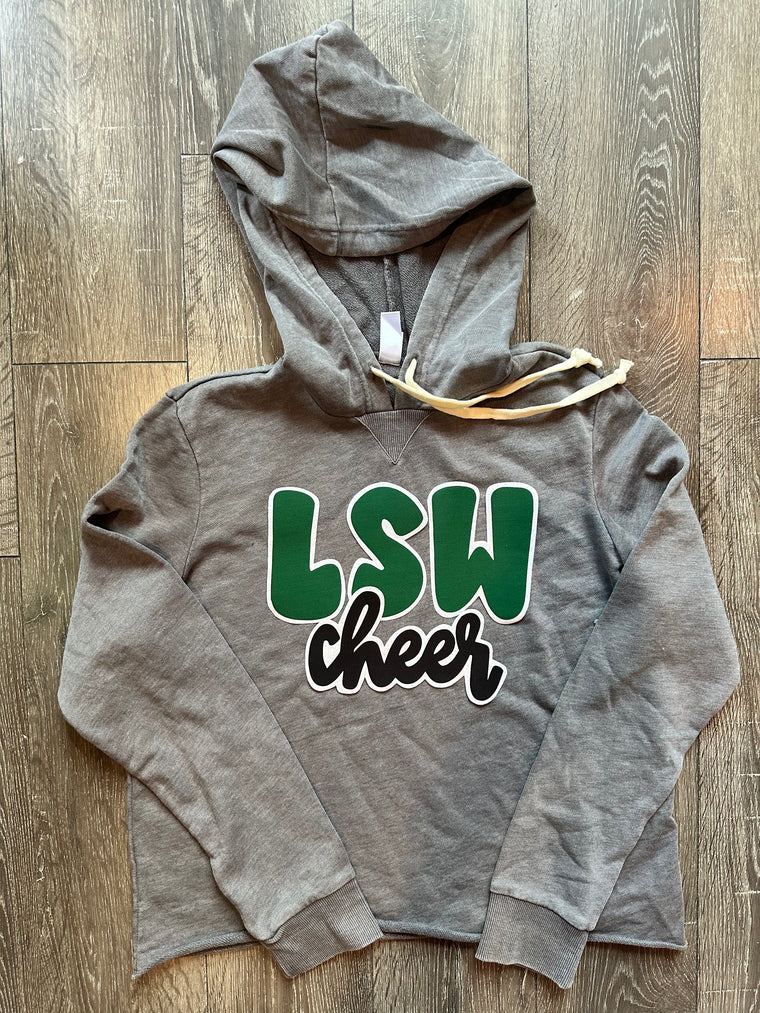 LSW CHEER - GREY LIGHTWEIGHT HOODIE