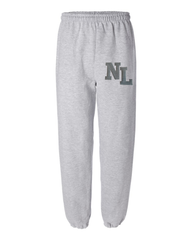 BLACK/WHITE GINGHAM NL - GREY SWEATPANTS