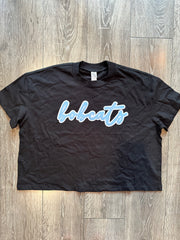 BOBCATS - BLACK CROP TEE