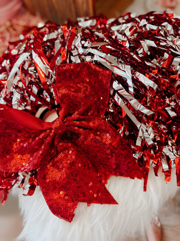 POM POMS + HAIR BOW