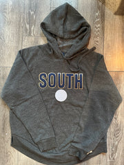 SOUTH w/ VOLLEYBALL - GREY ANGEL FLEECE HOODIE