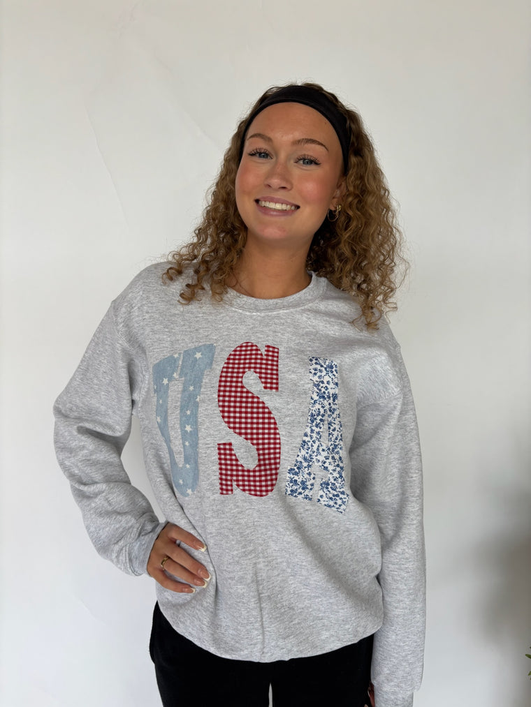 USA - ASH GREY CREW