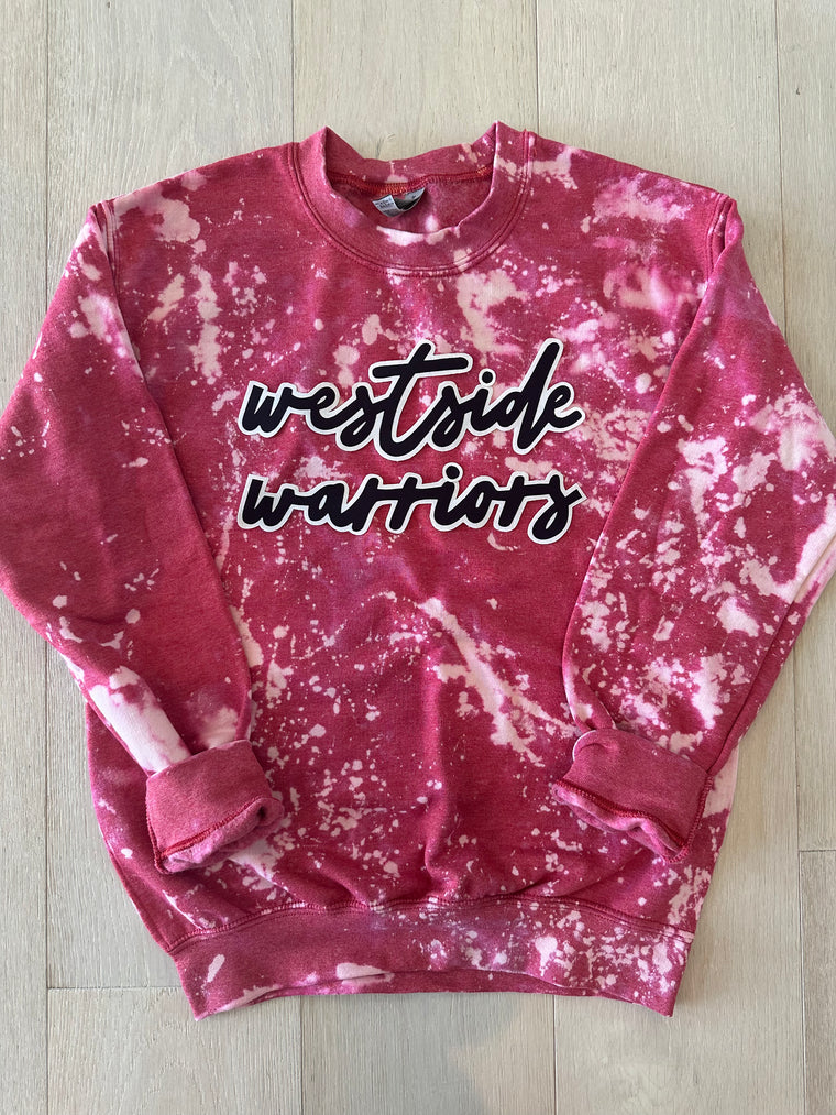 WESTSIDE WARRIORS - RED DYED CREW