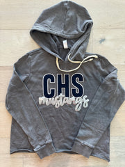 CHS MUSTANGS - GREY LIGHTWEIGHT HOODIE