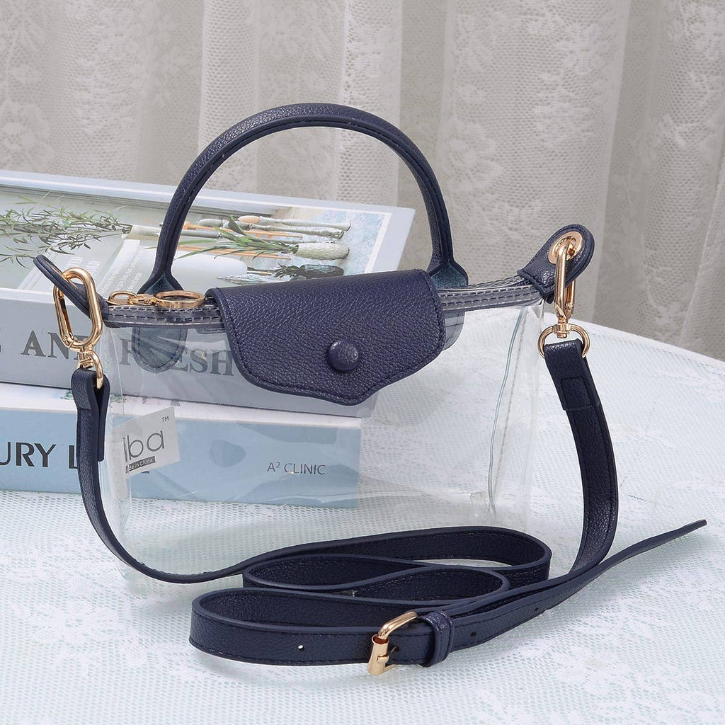 MiMi Wholesale - CB781 Gladys Clear Gameday Mini Crossbody Bag: Red