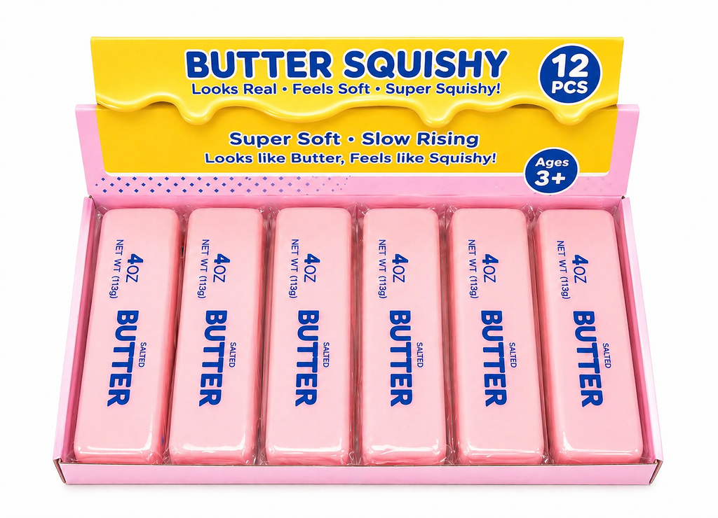 Modek Sports - Butter Squishy Toy – Pink Edition (5.5”)