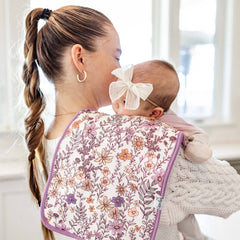 Copper Pearl - 3 Pack Premium Burp Cloths - Flora