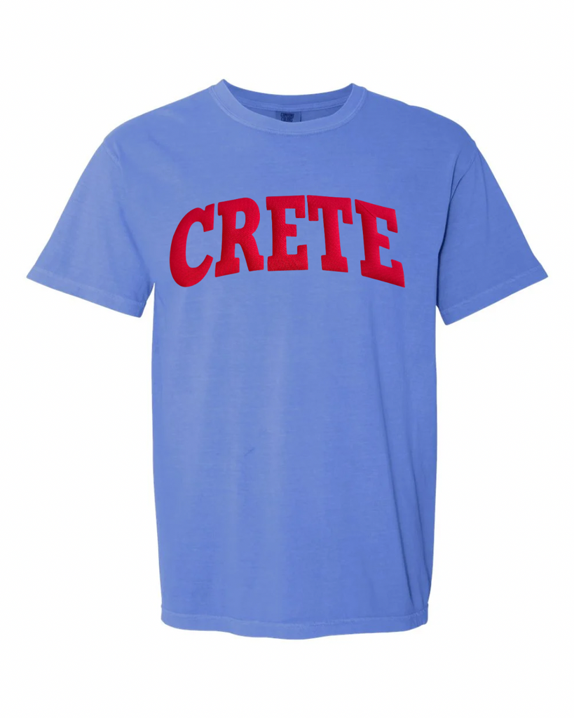 RED CRETE - FLO BLUE TEE (YOUTH + ADULT)
