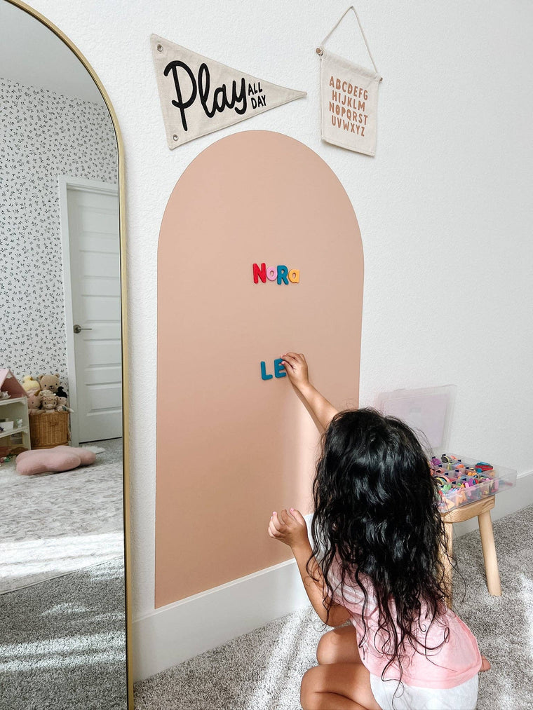 Cherrypick - Magic Playwall - Kids Arch Magnetic Chalkboard Wall Decal : Caramel