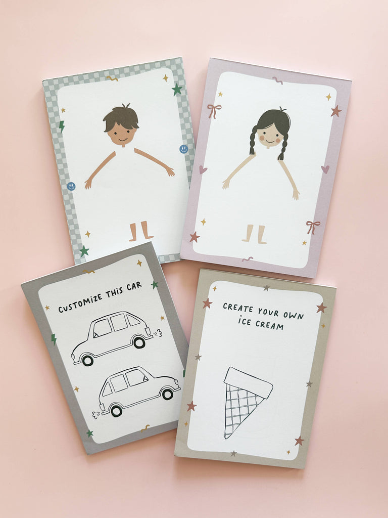 Cherrypick - Design-a-Doll Girls Pretend Play Notepad