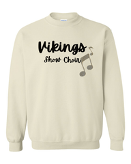 BLACK VIKINGS SHOW CHOIR + GOLD SPARKLE MUSIC NOTES - SAND GILDAN CREW