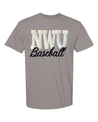 NWU BASEBALL (BEIGE POLKA DOT + BLACK) - GREY COMFORT COLORS TEE