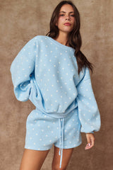 Papermoon - PX19825 - Small Polka Dot Fleece Set: WHITE/BLACK DOT / S-M-L (3-2-1)