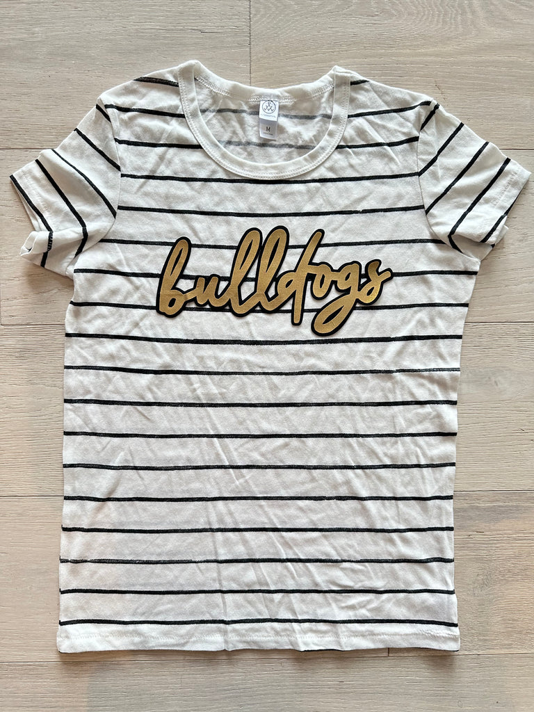 BULLDOGS - STRIPE TEE