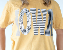 PATCHWORK IOWA - YELLOW TSHIRT