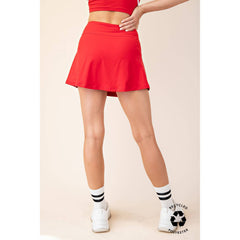 Rae Mode - RECYCLED BUTTER SKORT: Red/White / S-M-L(2-2-2)