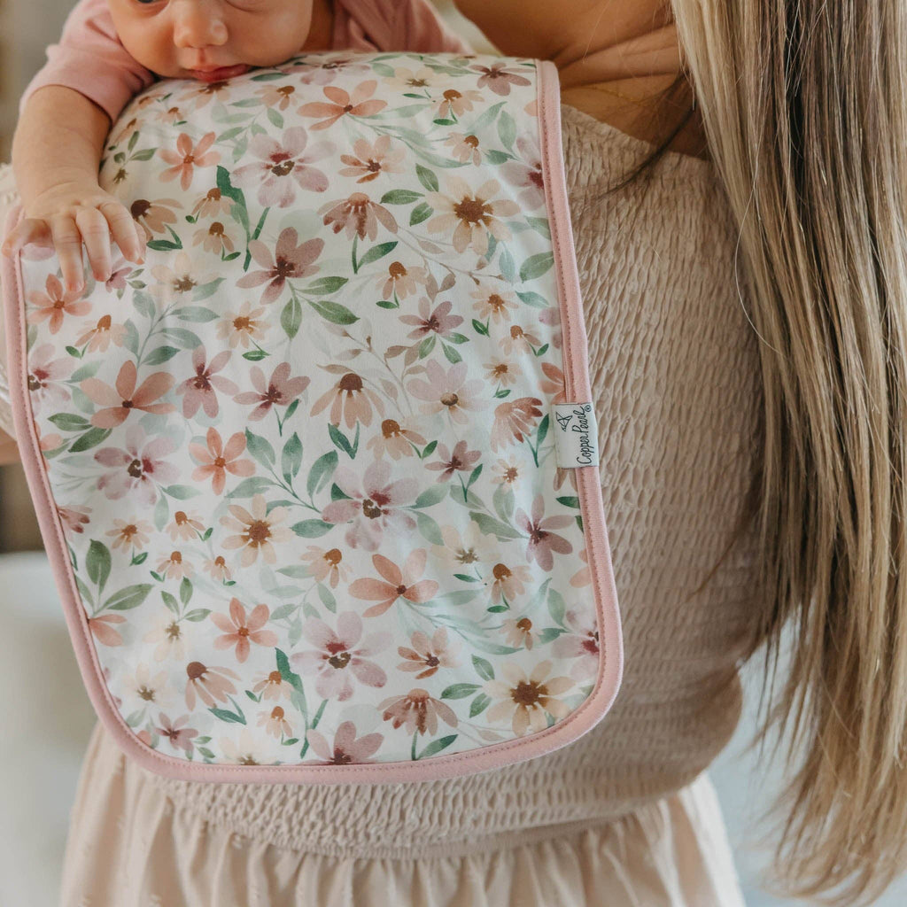 Copper Pearl - 3 Pack Premium Burp Cloths - Natalie