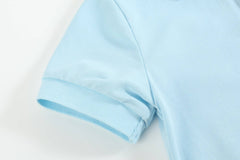 Lil Cactus - Light Blue Golf Hole Polo Shirt: 3T