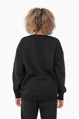 Mono B - Oversized Fleece Sweatshirt: HEATHER GREY / S:M:L (2:2:2)