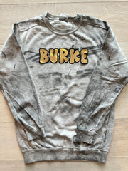 BUBBLE BURKE  - GREY DYED COMFORT COLORS CREW