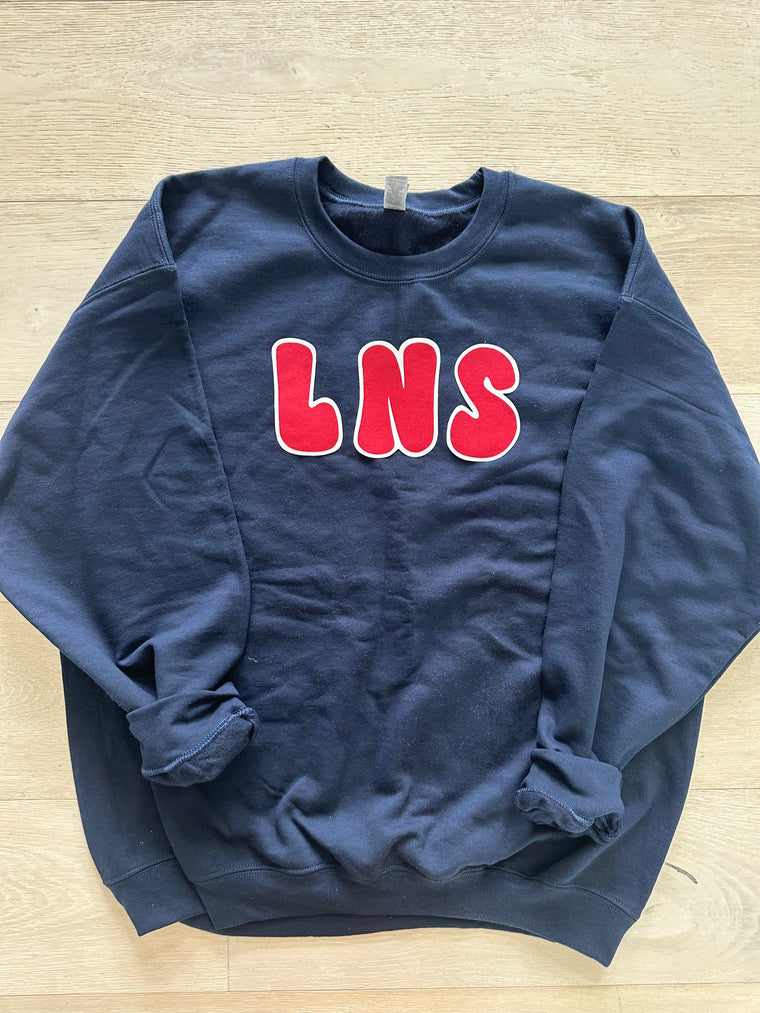 LNS - NAVY GILDAN CREW