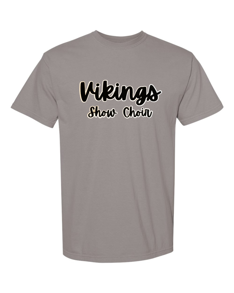 BLACK/WHITE VIKINGS SHOW CHOIR - GREY TEE