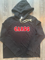 CARDS - BLACK LIGHTWEIGHT HOODIE