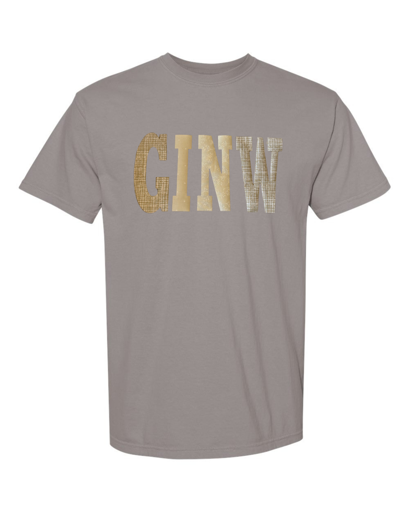 PATCHWORK GINW - GREY COMFORT COLORS TEE