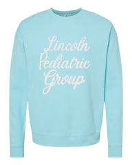 LINCOLN PEDIATRIC GROUP - (BLACK/WHITE POLKA) - PURIST BLUE CREW