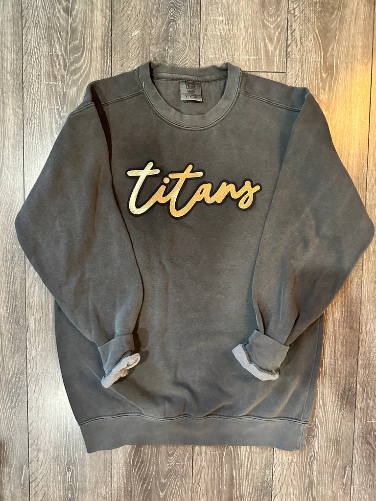 TITANS - GREY COMFORT COLORS CREW