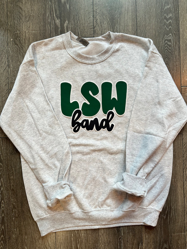 LSW BAND - ASH GREY CREWNECK